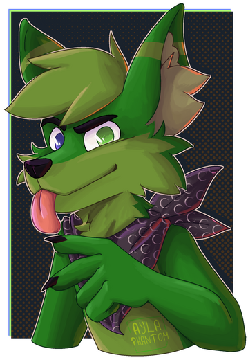 commission • pointy style • half body • simple background