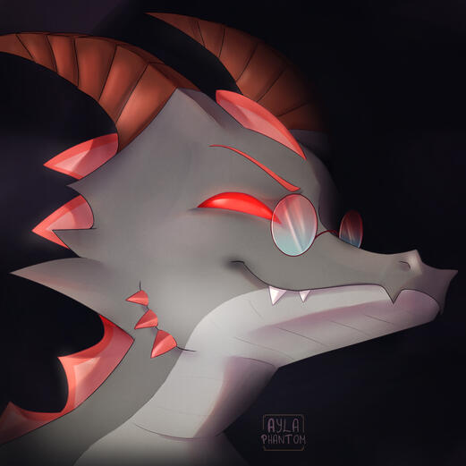 commission • fully shaded • portrait • simple background