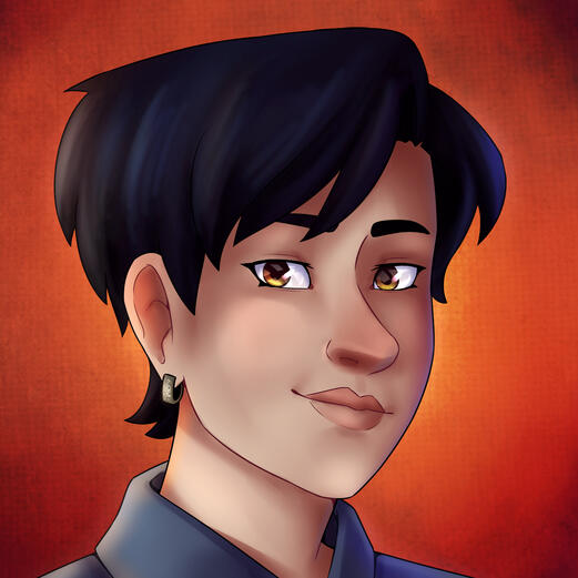 commission • fully shaded • portrait • simple background