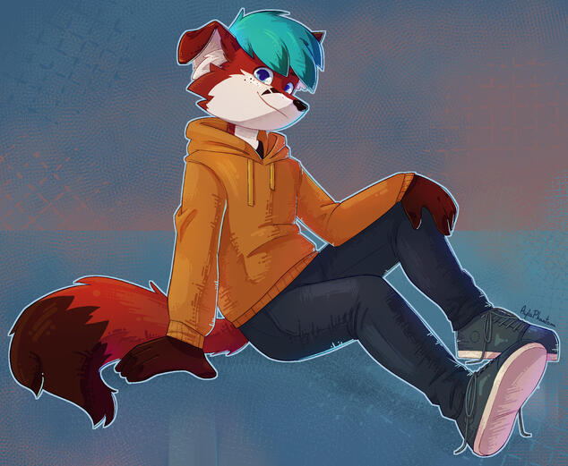 commission • pointy style • full body • simple background