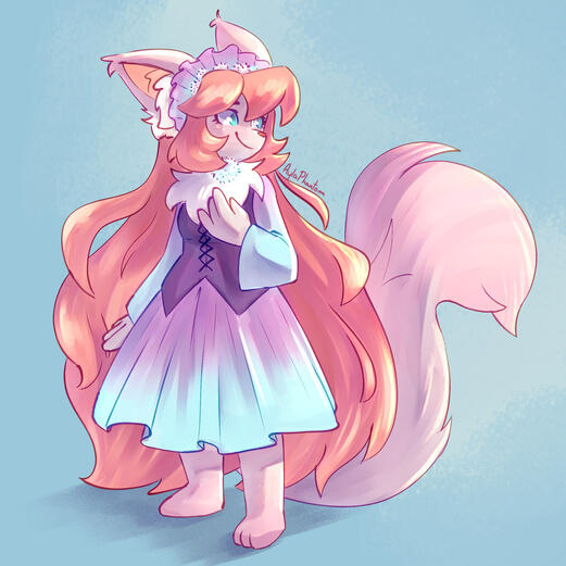 request • colored sketch • full body