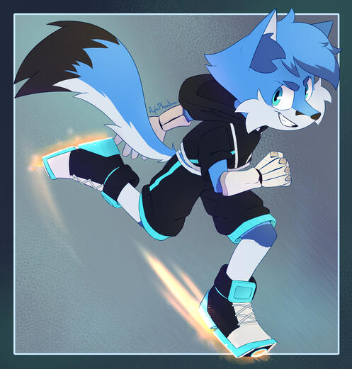 commission • flat colors • full body • simple background